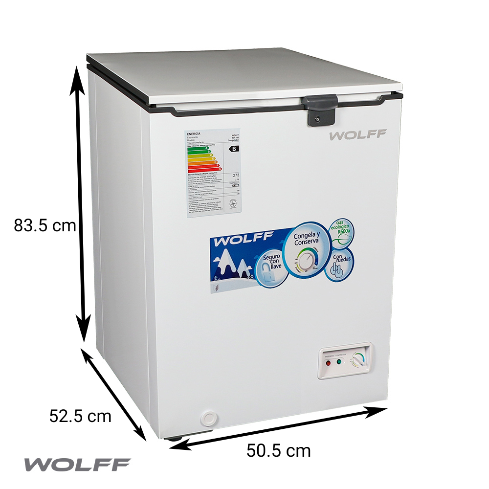 Wolff - Congeladora de 100L WF 100